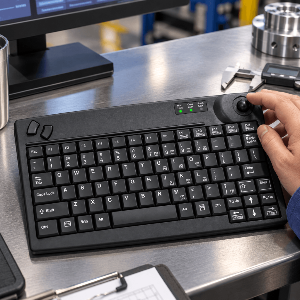 KSI Wombat Mini Trackball Keyboard (KSI-Mini TB)